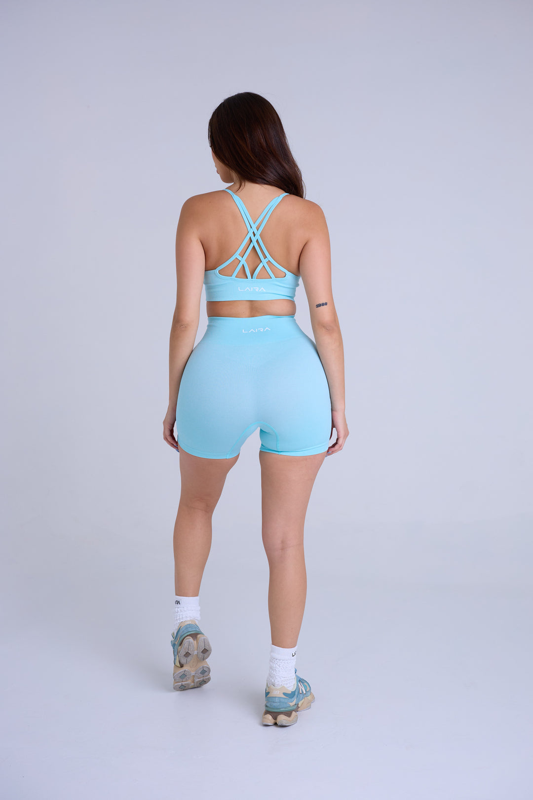 Light  Blue Short Set